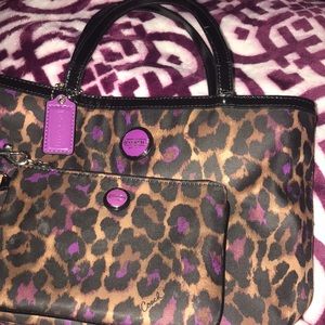 Small Coach Tote with matching Wristlet